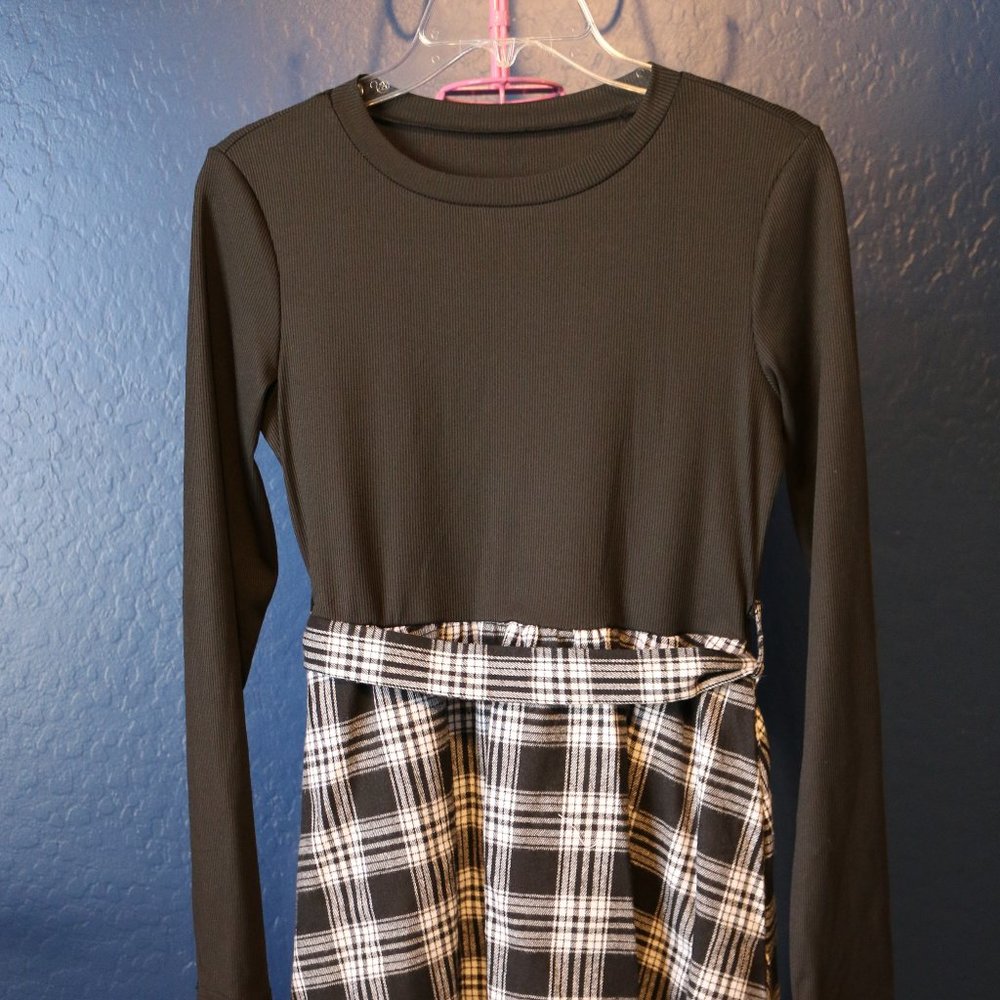SHEIN Plaid Dress